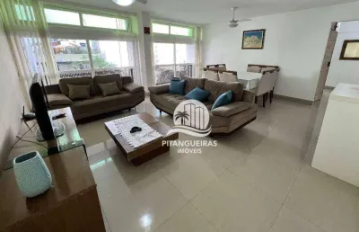Apartamento com 4 dormitórios para alugar, 134 m² - pitangueiras - guarujá/sp