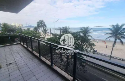Apartamento com 3 dormitórios à venda, 200 m² - pitangueiras - guarujá/sp