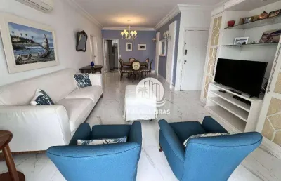 Apartamento com 3 dormitórios para alugar, 140 m² por r$ 8.002,00/mês - pitangueiras - guarujá/sp