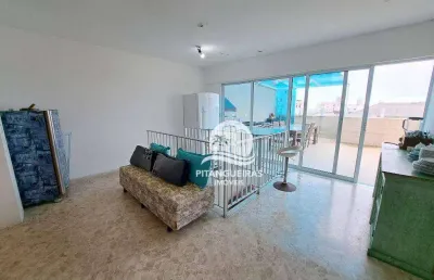 Cobertura com 4 dormitórios à venda, 160 m² - pitangueiras - guarujá/sp