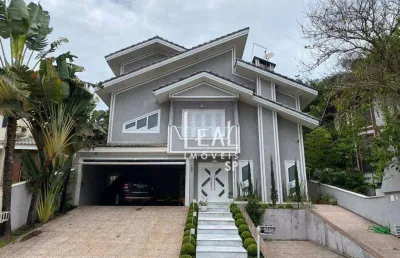 Sobrado com 5 dormitórios à venda, 287 m² por r$ 4.500.000,00 - jardim fazenda rincao - aruja v - arujá/sp