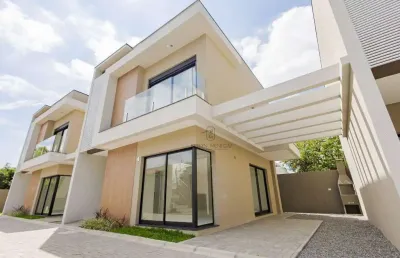 Sobrado duplex em condomínio fechado à venda no hauer – 101m², 3 dormitórios, área gourmet e 1 vaga | r$ 820.000