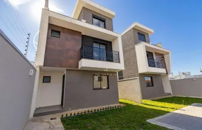 Sobrado triplex em condomínio à venda no uberaba  122m², 4 dormitórios (01 suíte), terraço de 25m² e 2 vagas | r$ 790.000,00