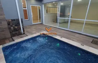 Casa nova c/ 3 suites, 3 vagas, piscina aquecida no primo me
