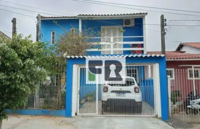 Excelente casa de 3 dorm., 1 vaga para carro, jardim algarve, alvorada/rs. 152m².
