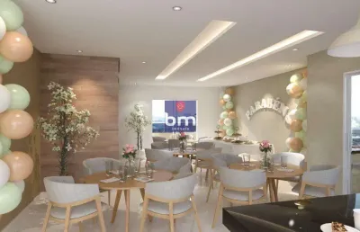 Apartamento à venda em praia grande, guilhermina, com 1 quarto, com 40.61 m²