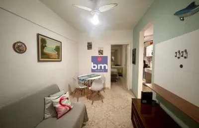 Apartamento à venda em praia grande, canto do forte, com 1 quarto, com 64 m²