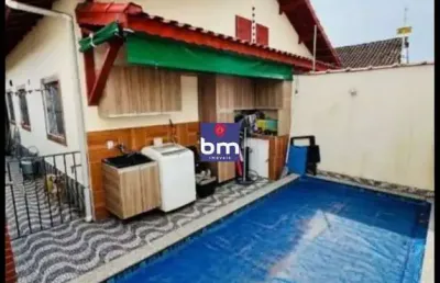 Casa à venda em mongaguá, agenor de campos, com 2 quartos, com 60 m²