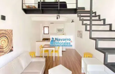 Apartamento, 40 m² - venda por r$ 700.000,00 ou aluguel por r$ 4.800,00/mês - moema - são paulo/sp