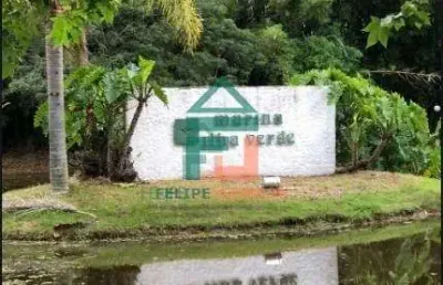 Terreno de esquina na marina ilha verde  fundo para o canal
