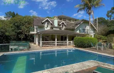 Casa com 4 dormitórios à venda - fazendinha, granja viana.