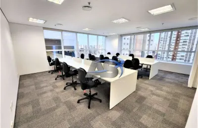 Conjunto para alugar, 110 m² por r$ 16.943,97/mês - brooklin - são paulo/sp