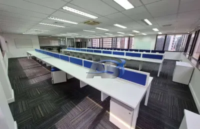 Andar corporativo para alugar, 490 m² por r$ 55.719,00/mês - vila olímpia - são paulo/sp