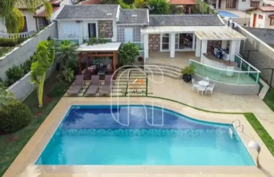 Casa em condomínio fechado com 5 quartos à venda na rua c, 83, new park tênis, itupeva, 350 m2 por r$ 1.800.000