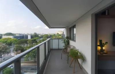 Sensacional apartamento tipo para venda em moema com 1 quarto, 45m²