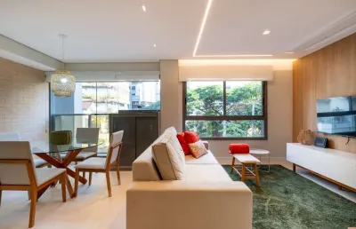 Atraente apartamento tipo para venda em vila nova conceição com 1 quarto, sendo 1 suíte, 69.3m²