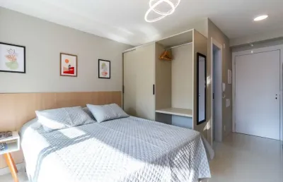 Excelente apartamento garden para venda em moema com 1 quarto, 29m²