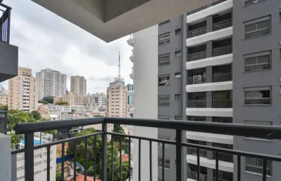 Sensacional apartamento tipo para venda em paraíso com 1 quarto, sendo 1 suíte, 21m²
