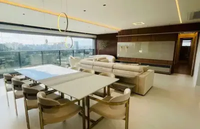 Elegante apartamento tipo para venda em real parque com 3 quartos, sendo 3 suítes, 186m²