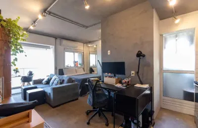 Confortável apartamento tipo para venda em brooklin com 1 quarto, sendo 1 suíte, 44m²
