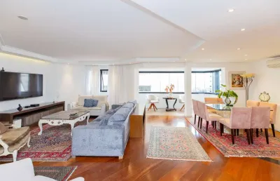 Atraente apartamento tipo para venda em brooklin paulista com 3 quartos, sendo 3 suítes, 166m²