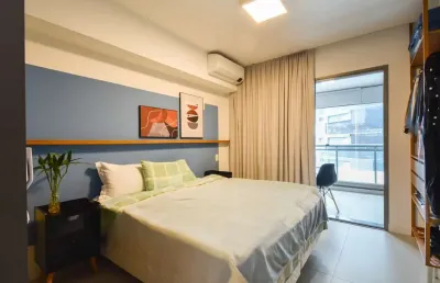 Espetacular studio para venda em pinheiros com 1 quarto, 35m²