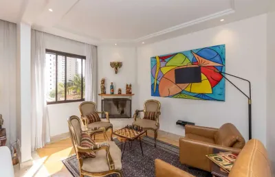 Espetacular apartamento tipo para venda e locação em campo belo com 4 quartos, sendo 4 suítes, 272m²