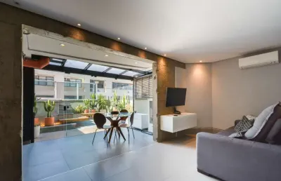 Excelente duplex para venda em pinheiros com 2 quartos, sendo 2 suítes, 112m²