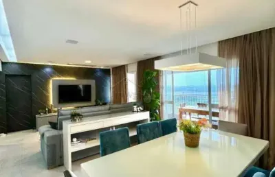 Decorado e vista livre, 143 metros com 3 suites - grand splendor