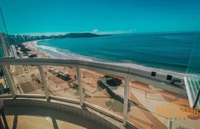 Apartamento frente para o mar 3 quartos (2 suítes) praia do morro, guarapari/es