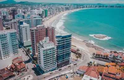 Apartamento frente para o mar 3 quartos (1 suíte) prainha, guarapari/es