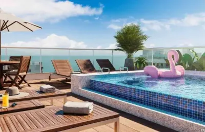 Apartamento 4 quartos á venda próximo ao mar na enseada azul em guarapari-es