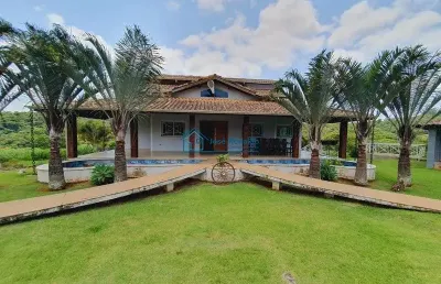 Sítio formado região de atibaia com lago e casa alto padrão