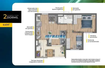 Apartamento com 2 dormitórios à venda, 44 m² por r$ 429.800,00 - vila prudente (zona leste) - são paulo/sp