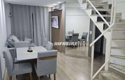 Cobertura com 2 dormitórios à venda, 140 m² por r$ 960.000 - rua sílvia - olímpico - são caetano do sul/sp