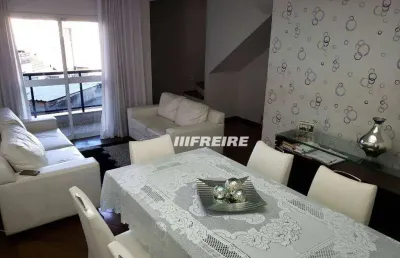 Cobertura com 3 dormitórios à venda, 166 m² por r$ 960.000,00 - santa maria - são caetano do sul/sp