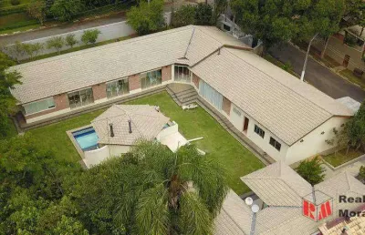 Casa térrea com 5 suítes - piscina -  chácara moinho velho