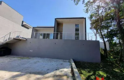 Casa nova térrea com quintal e 3 dormitórios à venda, 104 m², condominio fechado - parque rizzo ii - cotia/sp