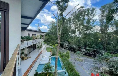 Casa exclusiva, 4 suites, piscina e vista para o lago 650 m² por r$ 6.650.000 - granja viana - carapicuíba/sp