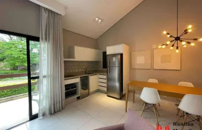 Apartamento, 30 m² - venda por r$ 480.000,00 ou aluguel por r$ 3.900,00/mês - granja viana - cotia/sp
