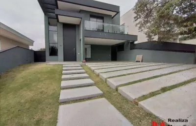 Condomínio reserva santa maria -casa com 4 dormitórios, 300 m² - venda por r$ 3.200.000 ou aluguel por r$ 17.000/mês - jardim do golf i - jandira/sp