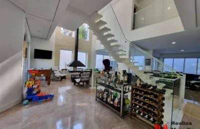 Casa alto padrão, moderno, piscina, 4 suítes, pé direito duplo, condomínio forest hills, jandira
