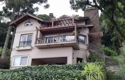 Casa em condomínio fechado com 5 quartos à venda na dos papagaios, 548, centro, canela por r$ 3.700.000