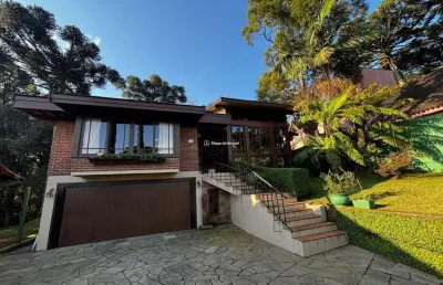 Casa em condomínio fechado com 4 quartos à venda na leopoldo becker, 180, parque das hortênsias, canela por r$ 1.791.000