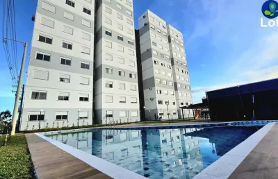 Apartamento com piscina e salão de festas em canoas - igara condomínio club