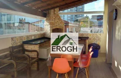 Cobertura à venda, 130 m² por r$ 614.000,00 - vila valparaíso - santo andré/sp