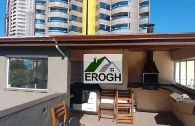 Cobertura à venda, 240 m² por r$ 820.000,00 - jardim - santo andré/sp