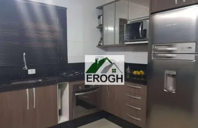 Sobrado com 3 dormitórios à venda, 264 m² por r$ 742.000,00 - parque marajoara - santo andré/sp