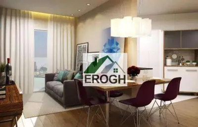Apartamento com 2 dormitórios residencial vertice, 59 m² por r$ 410.000 - casa branca - santo andré/sp