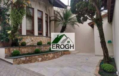 Sobrado com piscina, 4 dormitórios à venda, 495 m² por r$ 2.766.000 - jardim - santo andré/sp
